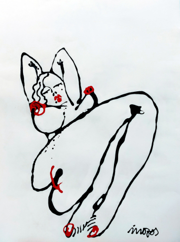 Figura 1 - 2023 - 100x70cm - Acrílico Papel 250gr. Canson Guarro.